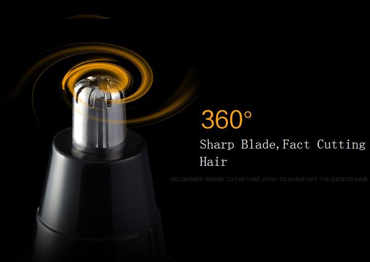 Tondeuse à poils de nez rechargeable pour hommes