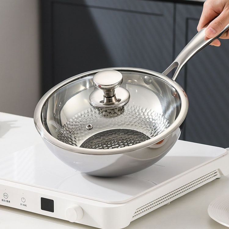 Poêle à frire en acier inoxydable 316 de qualité supérieure pour une cuisine polyvalente