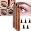 Four-Headed Eyebrow Pencil - Waterproof & Easy to Use