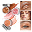Pudaier 10-color liquid blush eyeshadow brightens lips and cheeks to contour naturally with fine glitter highlights - Korvel