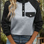 Sudadera de Manga Larga Texturizada en Contraste