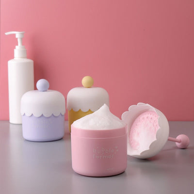 Portable Foam Maker Cup Bubble Foamer Maker Facial Cleanser Foam Cup Body Wash Bubble Maker Bubbler for Face Clean Tools - Korvel