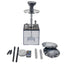 Juego de Hookah de Acrílico Premium con Luz LED y Doble Manguera