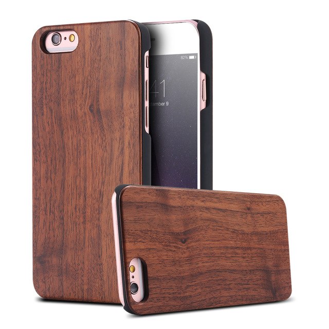 Funda de Bambú Genuina para iPhone - Cubierta de Madera Natural