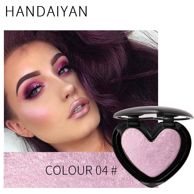 HANDAIYAN Three-Dimensional Repair And Makeup Love Highlighting Powder And Eye Shadow Dual Use - Korvel