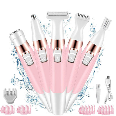 5-in-1 Electric Lady Shaver & Trimmer Set