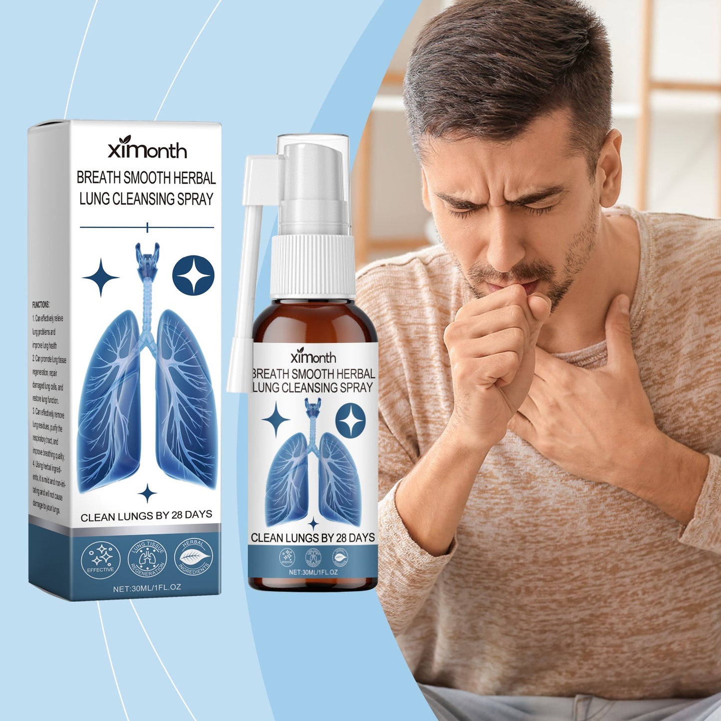 Spray de soin corporel pour rafraîchir et nettoyer