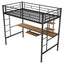 Loft Bed with Desk and Shelf   Space Saving Design Twin - Korvel