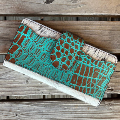 Elegant Teal Bayou Leather Wallet - Korvel