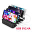 Desktop Quick Charger  4 Ports 24W USB Charger Multi-port USB Charging Station Dock - Korvel