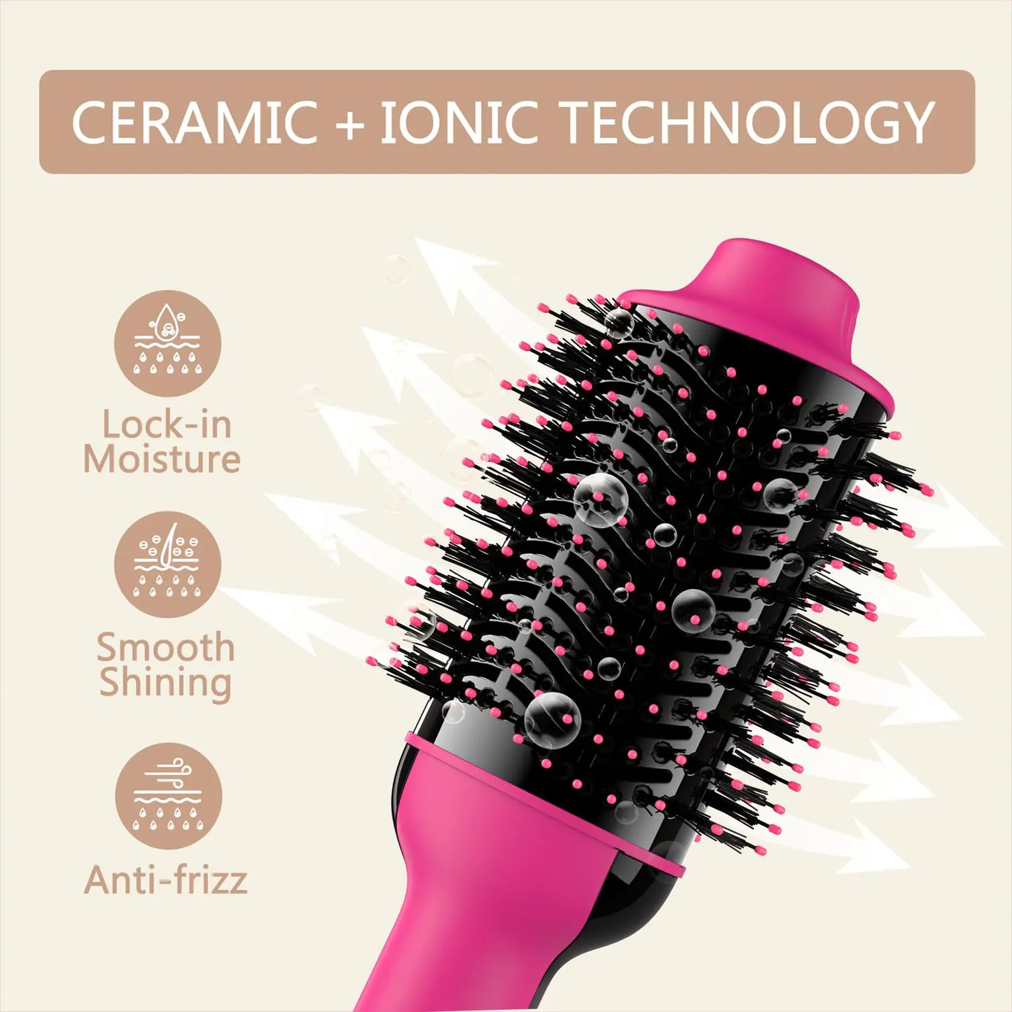 Brosse à cheveux Umeely 4-en-1 - Volumisateur et Styler