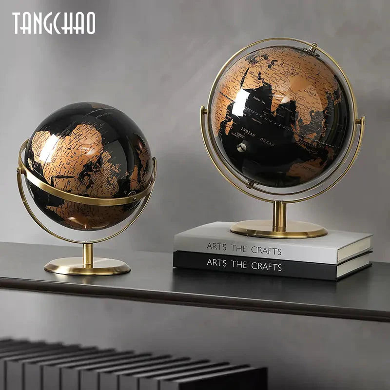 Globo de Escritorio con Mapa Retro para Decoración del Hogar y la Oficina