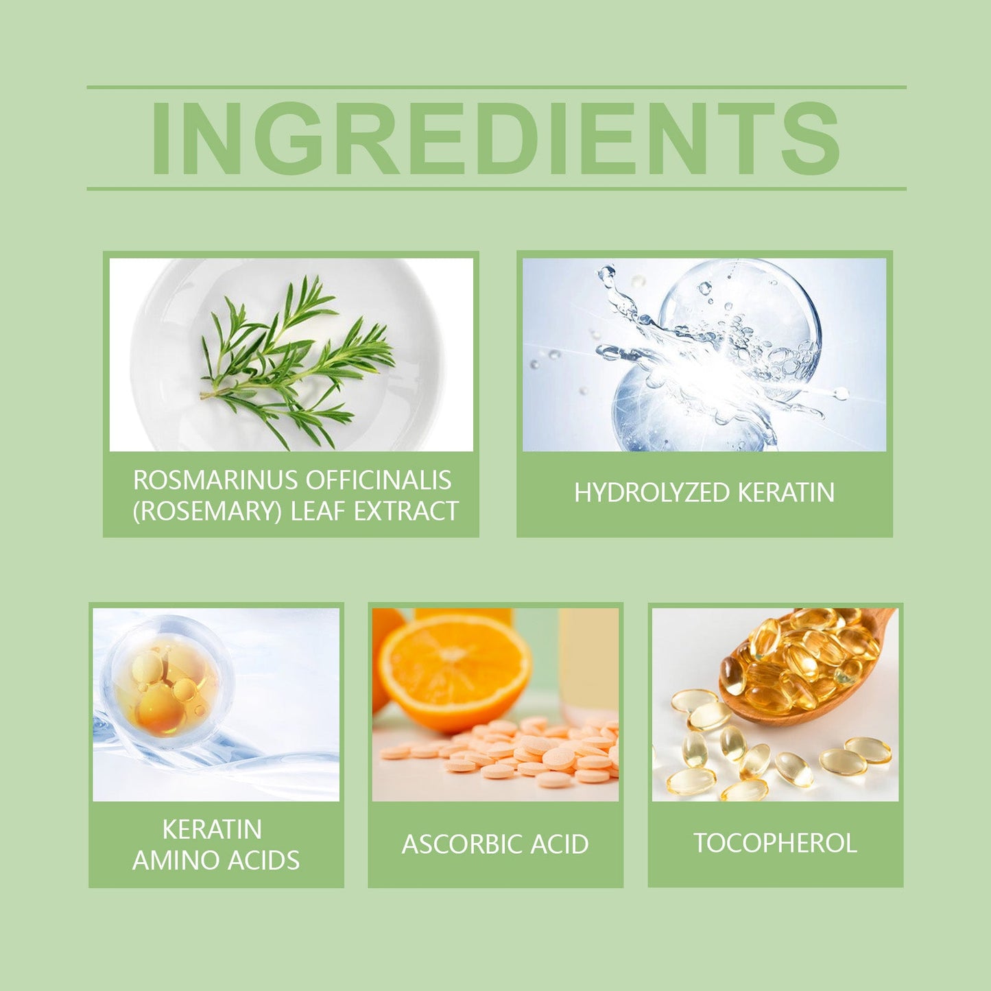 Rosemary Hair Care Capsules Nourishing Hair Care Capsules Soothing And Repairing Frizzy Rosemary Capsules - Korvel