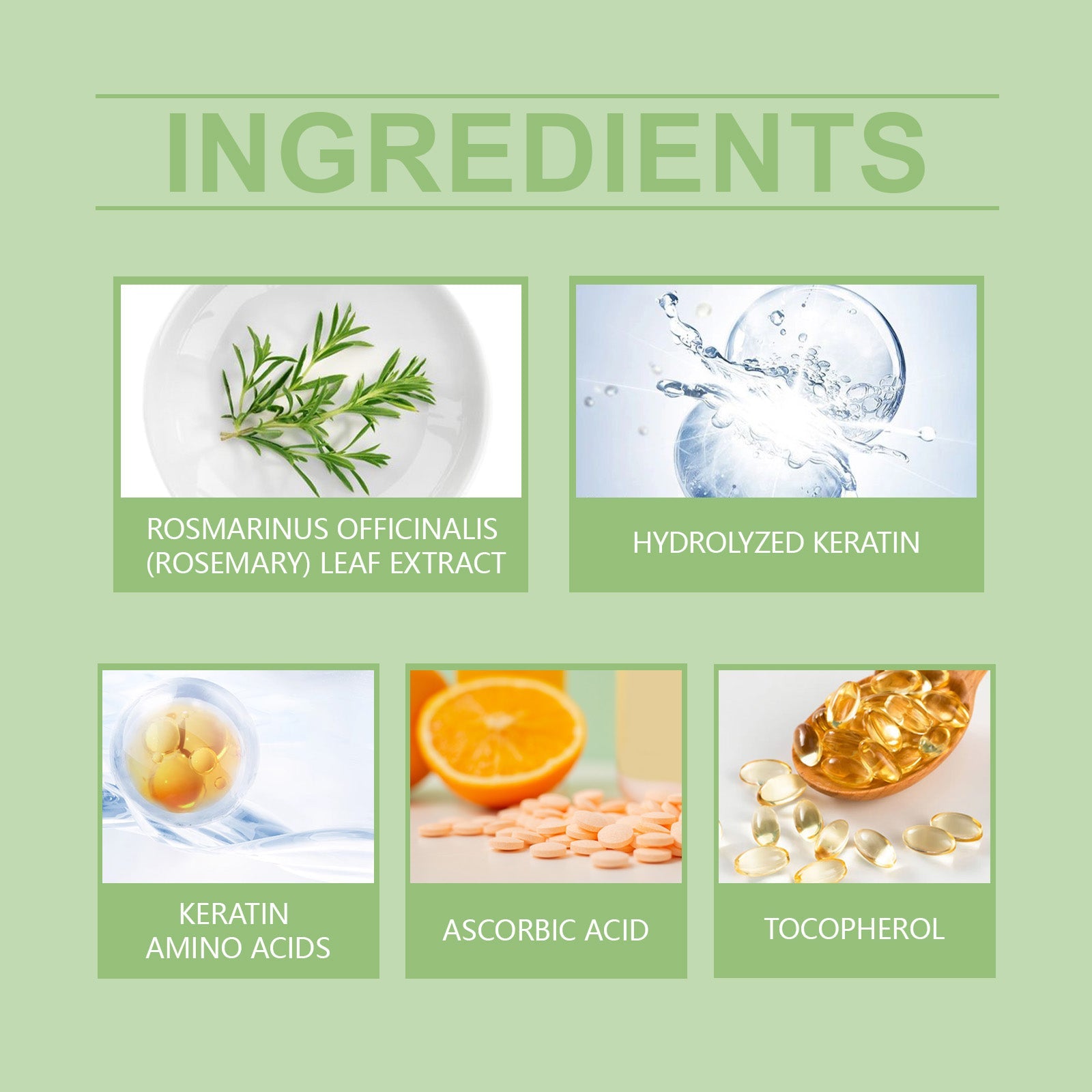 Rosemary Hair Care Capsules Nourishing Hair Care Capsules Soothing And Repairing Frizzy Rosemary Capsules - Korvel