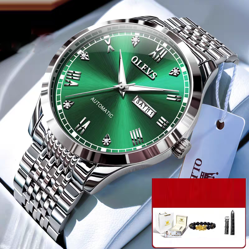 Montre mécanique automatique entièrement automatique pour homme avec lumière nocturne