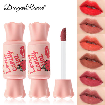 Dragonranee Mirror Pink Candy Lip Glaze Female Student Models Cute Waterproof Lipstick Dyed Lip Liquid - Korvel