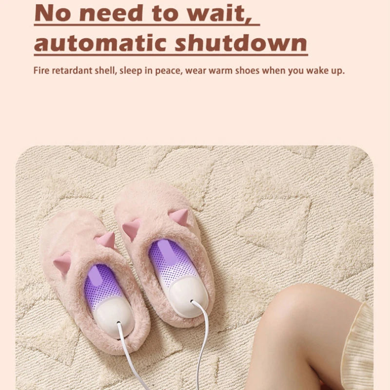 Portable Shoe Dryers Freshener Device Dryer 110V/ 220V Timing Shoes Footwear Electric Heater Socks Ultraviolet Dehumidifier - Korvel