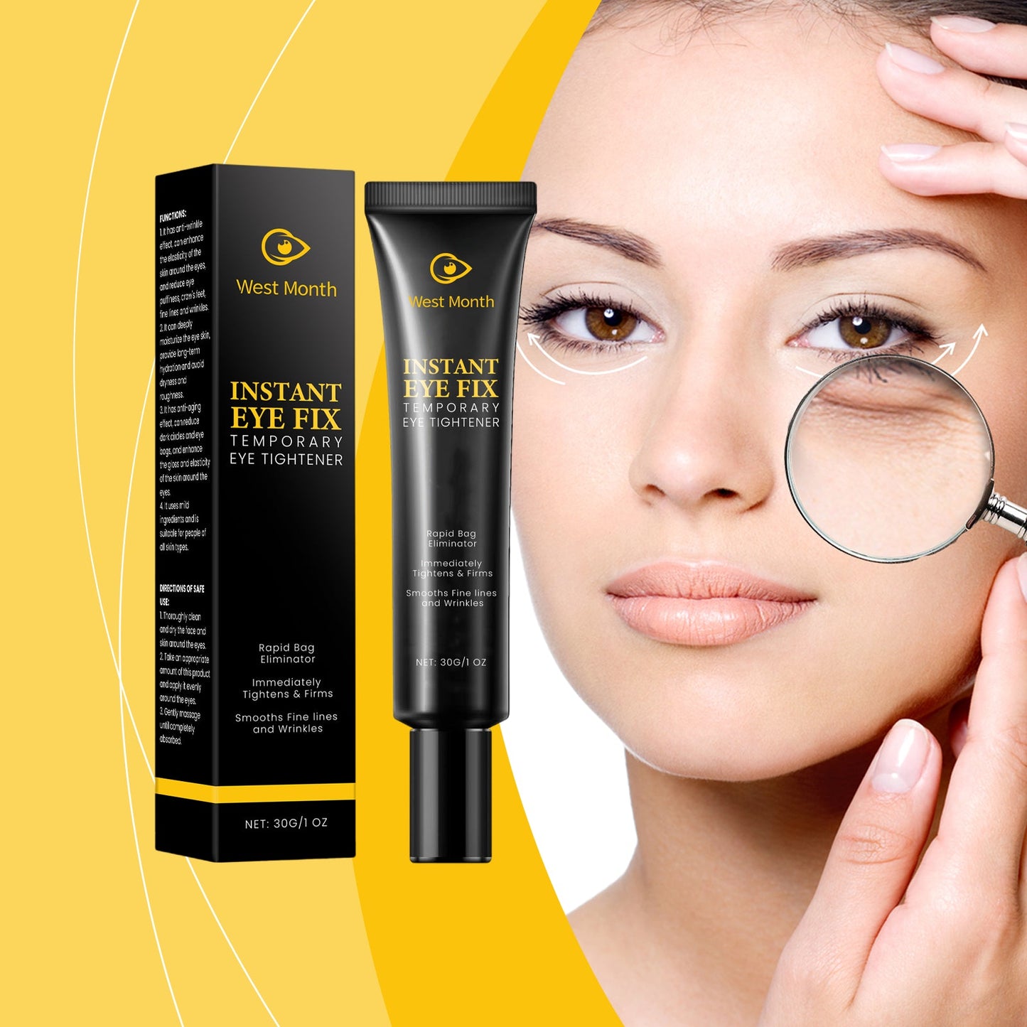 Firming Eye Cream Reduces Fine Lines, Moisturizes, Hydrates And Improves Eye Skin - Korvel