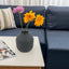 Elegant Matte Black Metal Vase for Home Decor