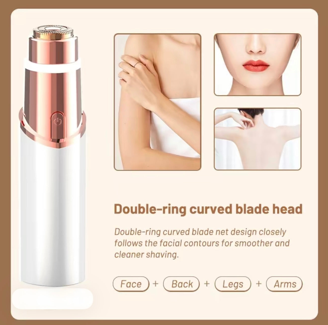 BrowSmooth 2-in-1 Facial Trimmer - Korvel