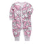 Newborn Footed Pajamas Zipper Girl and Boy Romper Long Sleeve Jumpsuit Cotton Solid White Fashion 0-24 Months Baby Clothes - Korvel