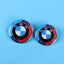 Suitable for BMW front and rear standard wheel hub covers 56/68mm 3 Series 5 Series X1X5X6M logo co branded center cover logo - Korvel