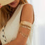 Western Cowboy Style Metal Tassel Arm Chain Bracelet