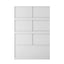 Tall Bedroom Armoire Wardrobe Closet Clothing Storage Cabinet with Hanging Rod Barn Door Drawers Open Shelves,White - Korvel