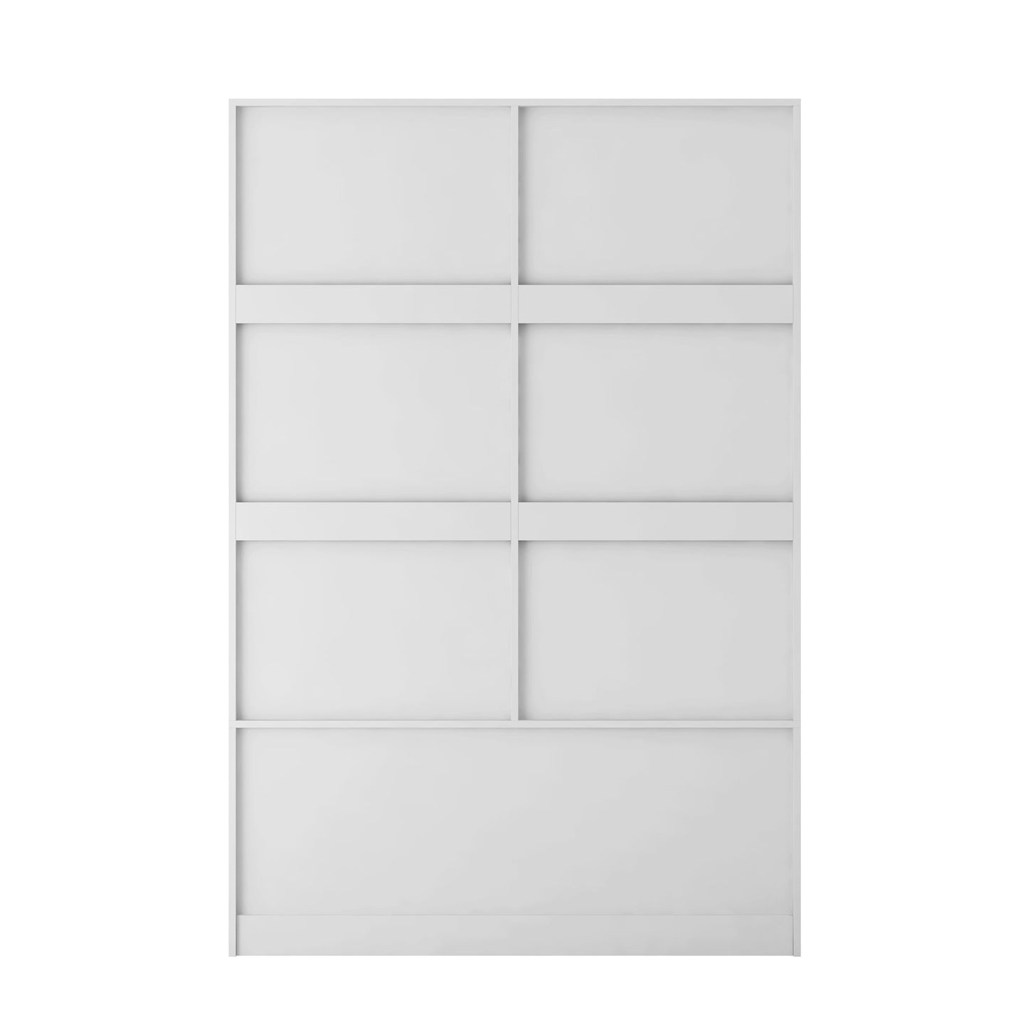 Tall Bedroom Armoire Wardrobe Closet Clothing Storage Cabinet with Hanging Rod Barn Door Drawers Open Shelves,White - Korvel