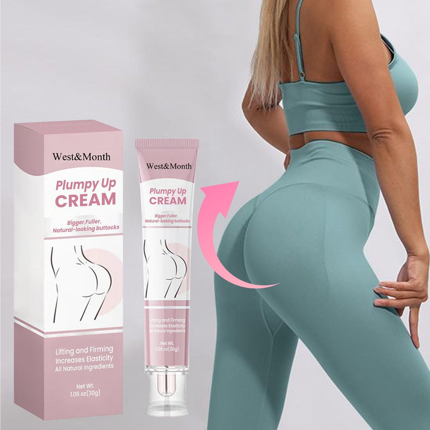 Plumpy Up Cream, Massage Firming Moisturizing Beautiful Buttock Cream - Korvel