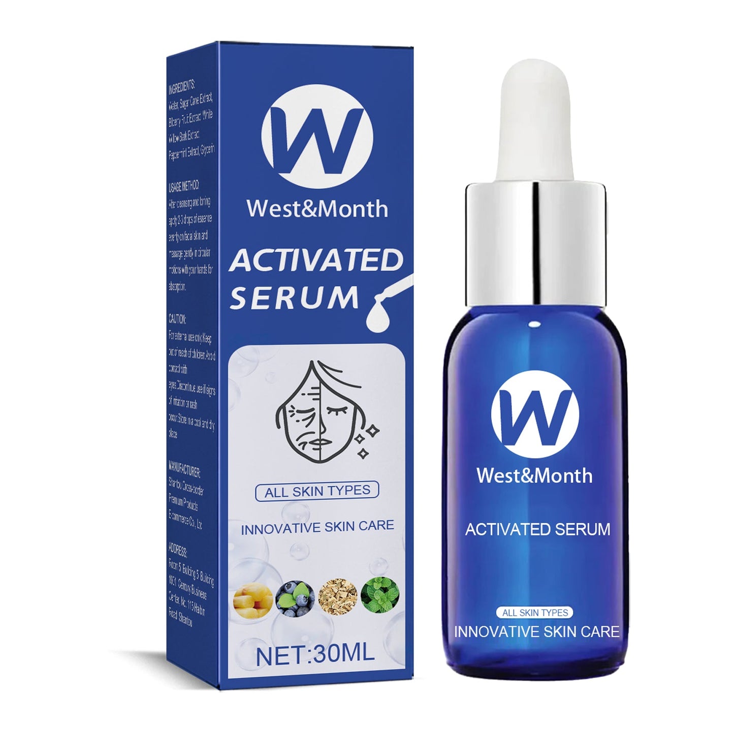 Facial Treatment Essence, Improve Fine Lines Lifting And Shrink Pore Acne Repair Moisturizing Essence - Korvel