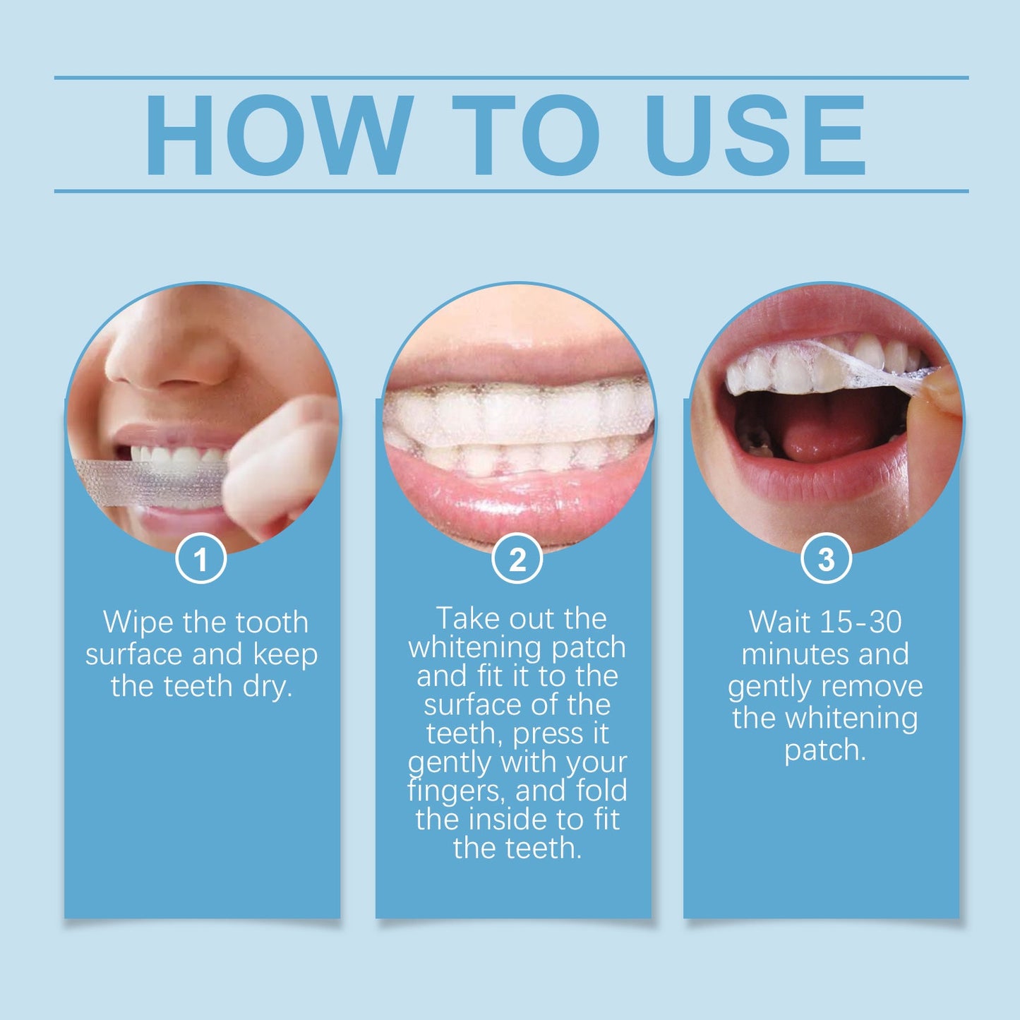 Brightening Tooth Strips, Refreshing Breath And Gently Cleaning Teeth Stains Brightening Tooth Care Strips - Korvel