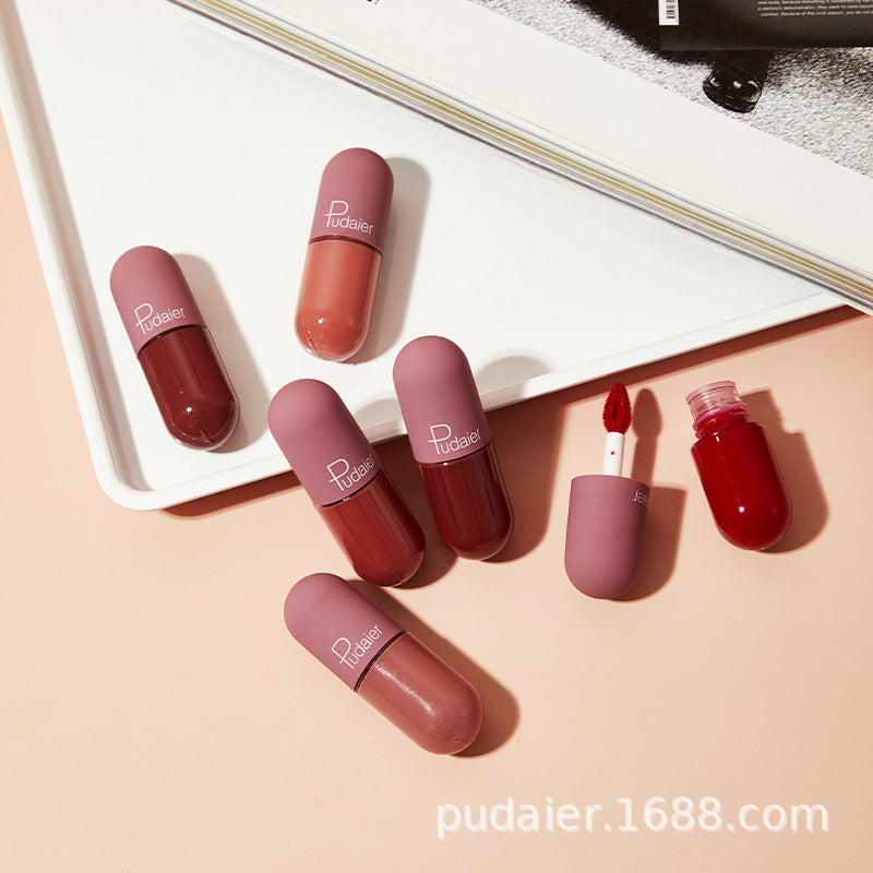 Pudaier Mini Capsule Lip Glaze - Velvet Fog Collection