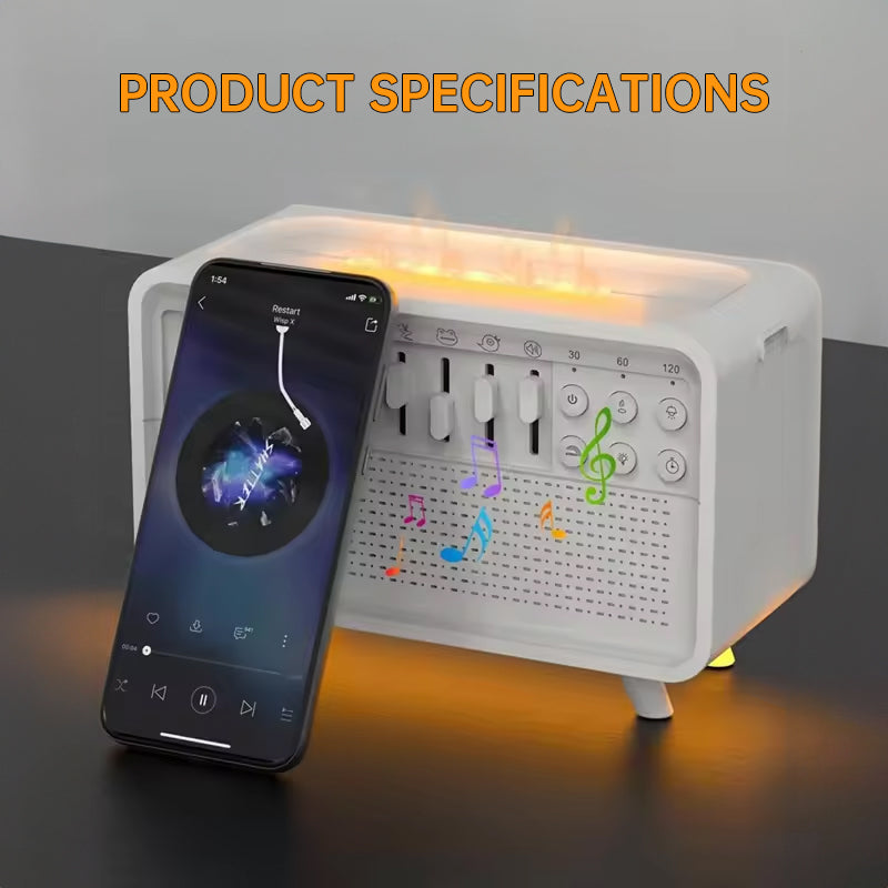 Diffuseur d'arôme à bruit blanc ajustable avec haut-parleur Bluetooth