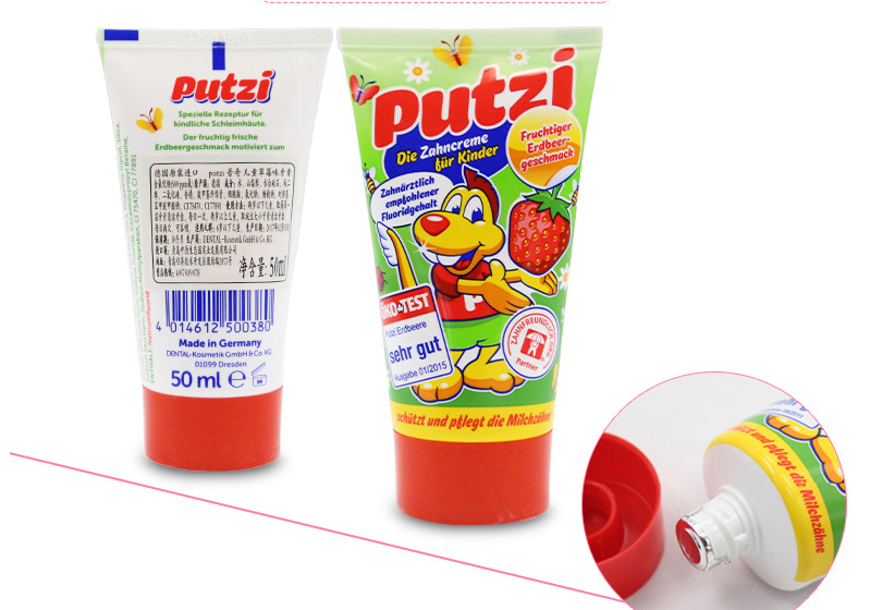 Putzi Strawberry Children's Toothpaste for Ages 1-6