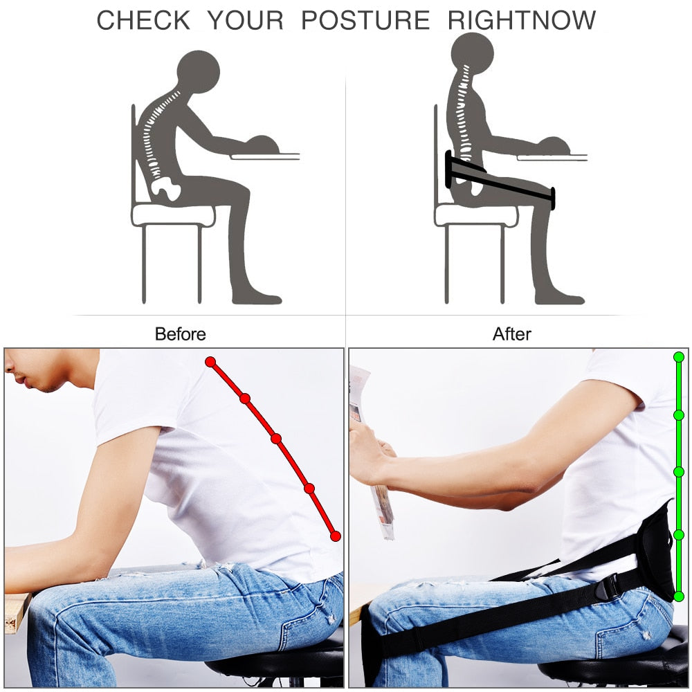 Ceinture de soutien correcteur de posture ajustable