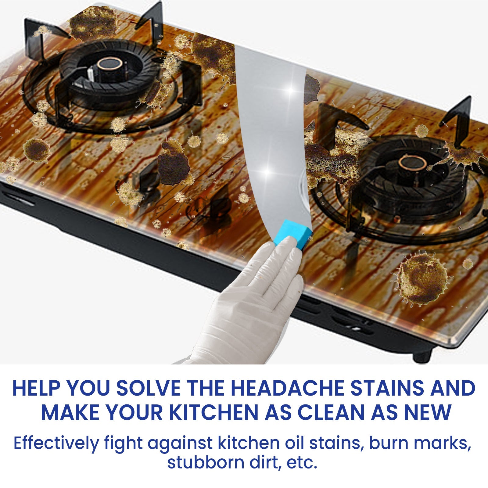 Protective Kitchen Cleaner, Range Hood Kitchenware Heavy Oil Cleaning Strong Decontamination - Korvel