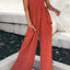 Smocked Spaghetti Strap Wide Leg Jumpsuit - Korvel