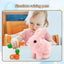 2025 Upgraded Interactive Bunny Toy. Hops, walks, talks, shakes ears. Plush Gift for Kids (Grey). - Korvel