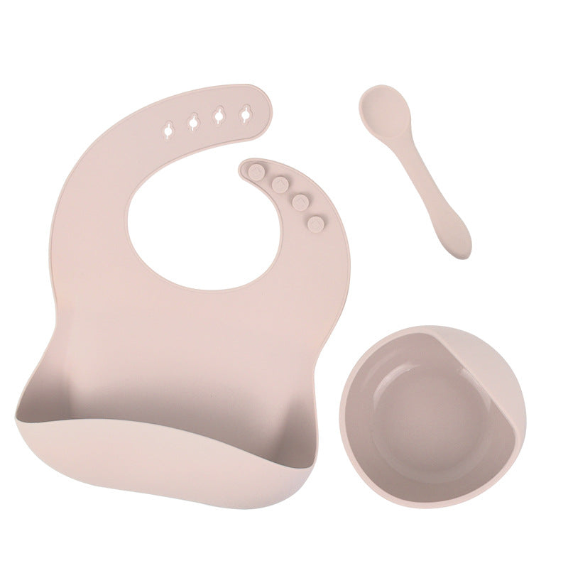 Premium Silicone Baby Feeding Set - 3-Piece Tableware