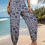 Printed Elastic Waist Pants - Korvel