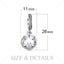 Bijoupalace Perle Charm Trèfle à Quatre Feuilles en Argent Sterling 925