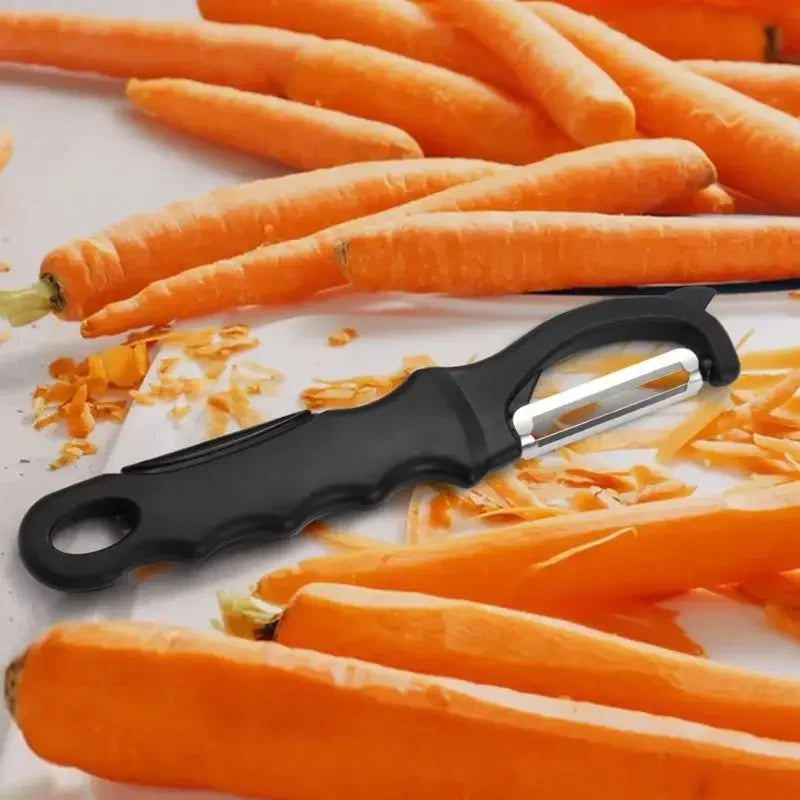 Swivel Vegetable Peeler with Dual Blades Stainless Steel Potato Peeler for Left And Right Handers Fruit Peeler with Anti-Slip - Korvel