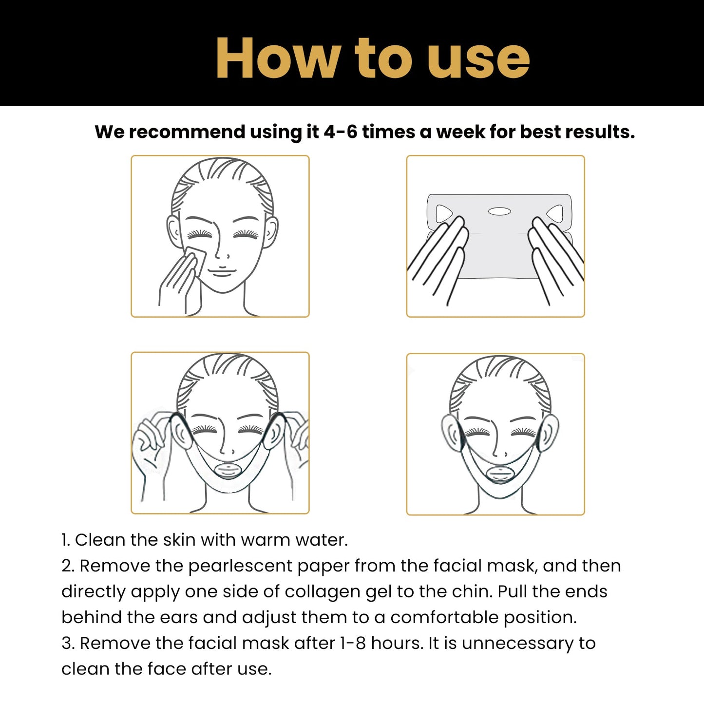 Mascarilla Facial Reafirmante en Forma de V