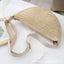 Bolso de mano de mimbre tipo dumpling para mujer