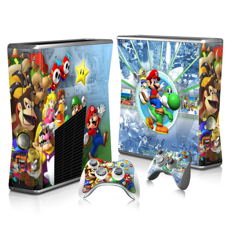 Xbox 360 Slim Full Body Color Membrane Stickers with Scratch-Resistant Protection - Korvel