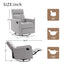 Chaise à bascule rembourrée moderne pour nursery - Gris