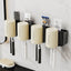 Premium Wall-Mounted Toothbrush and Cup Holder Rack