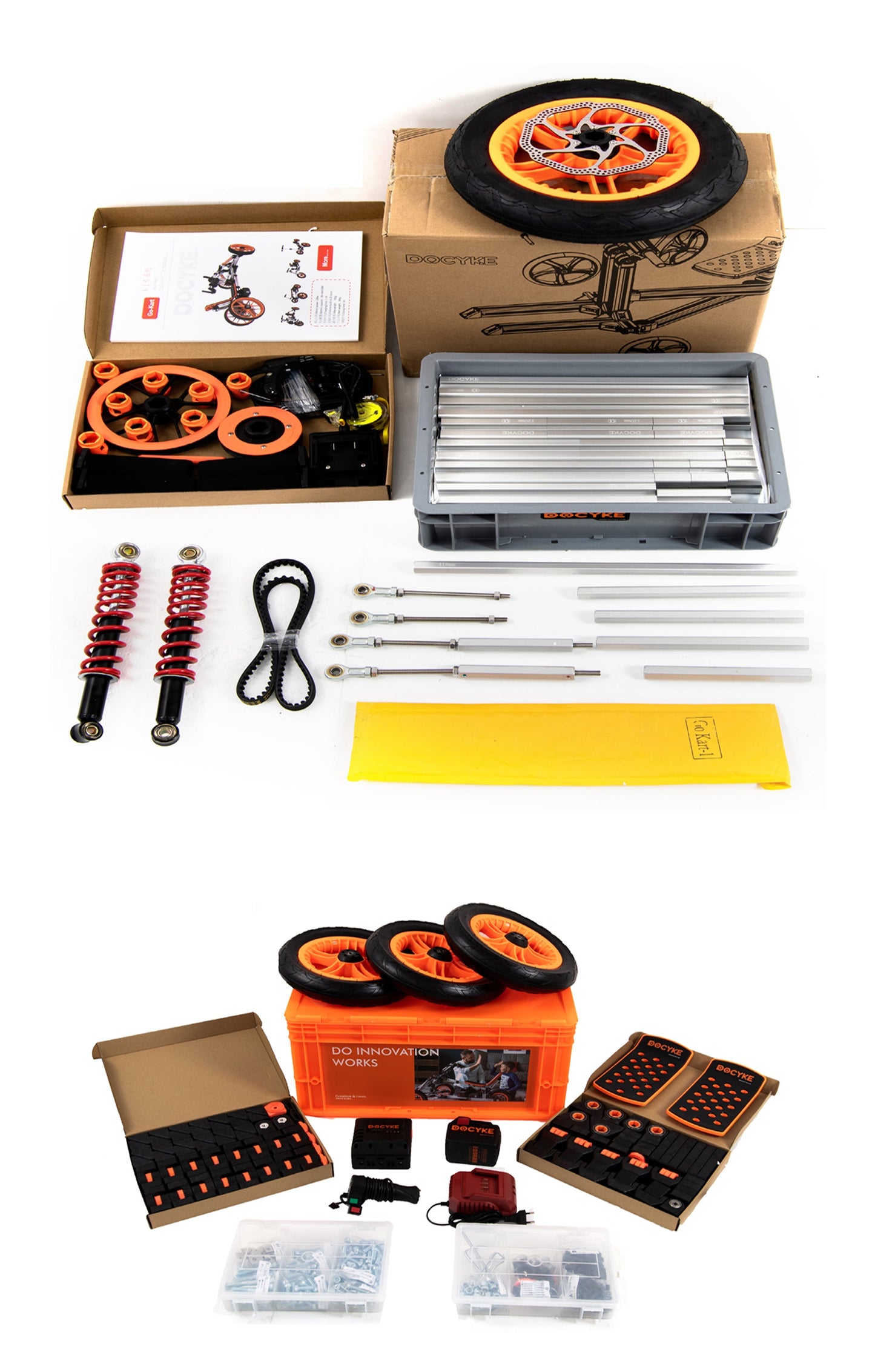 Modular design High-strength material electric innovation kart, more than 20 kinds of assembly methods - Korvel