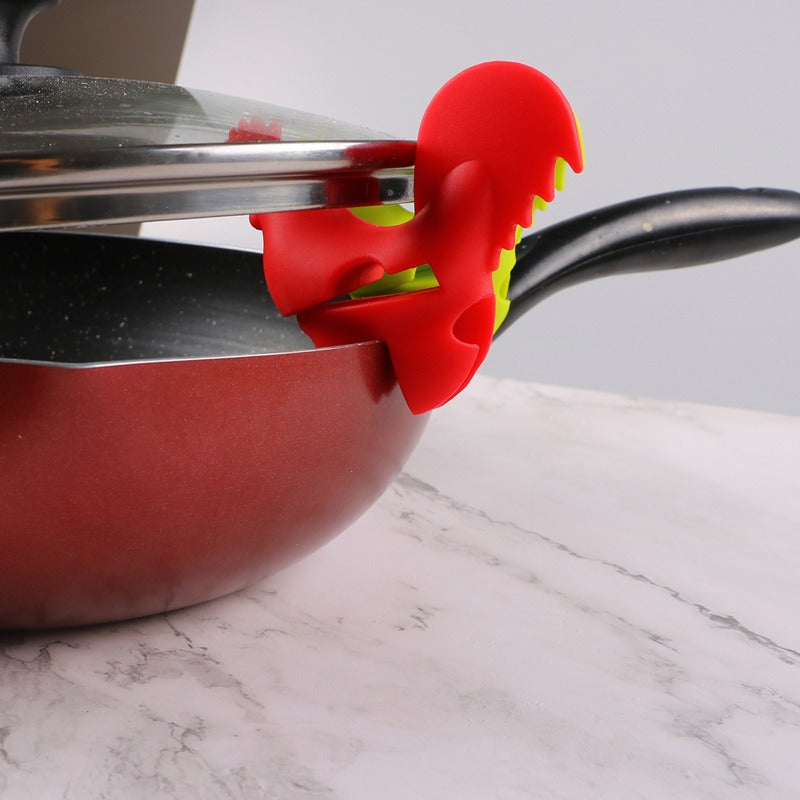Creative Rooster Silicone Pot Clamp for Kitchen Use